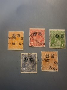 Stamps Australia Scott #06-10 used