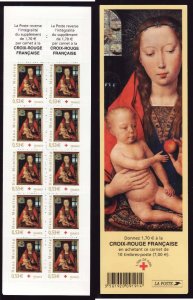 France-Sc#B710a-booklet-Virgin & child-unused-NH-2005-