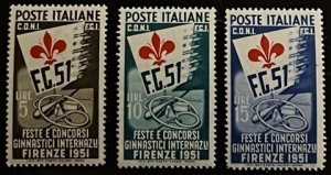 Italy Scott# 574-576 Unused VF NH stamps Cat $99.95