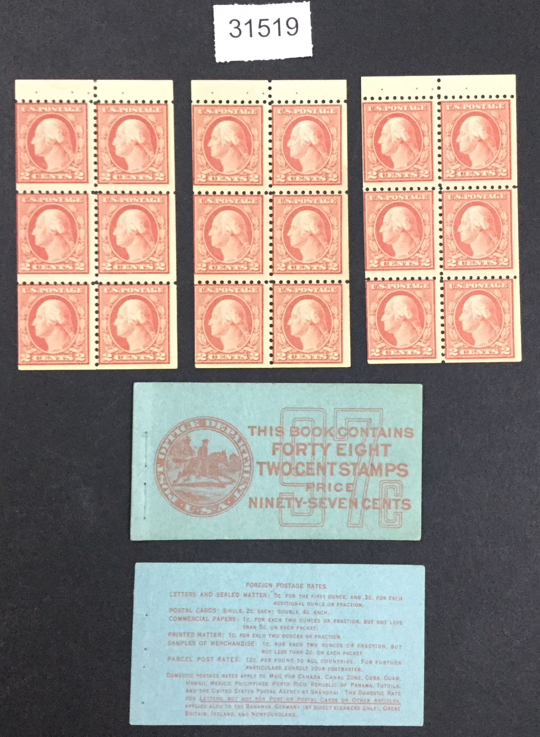US Stamps Bk46 Mint OG NH Exploded Booklet 1,250 LOT 31519 United