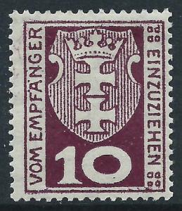 Danzig, Sc #J1, 10(pf) MH