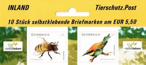 Austria 2216-2217 MNH stamps wildlife animals honey bees bee-eater bird (1)