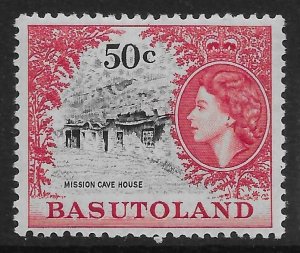 BASUTOLAND SG78 1962 50c BLACK & CARMINE-RED MNH