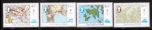 Hong Kong 1984 Sc 427-30 Maps MNH