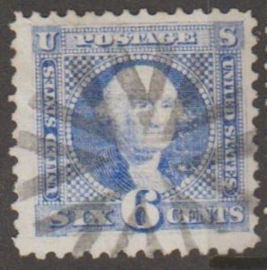 U.S. Scott #115 Washington Stamp - Used Single - Great Fancy Cancel