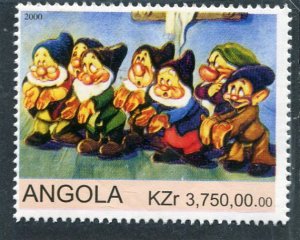 Angola 2000 DISNEY Seven Dwarfs set 1 value Perforated Mint (NH)