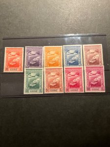 Stamps Portuguese Guinea Scott C1-9 hinged