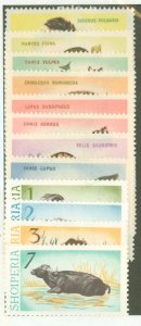 Albania #722/799 Unused Single (Complete Set) (Animals)