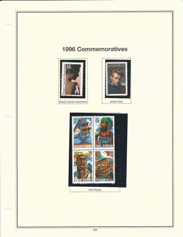 United States 1996 Commemoratives