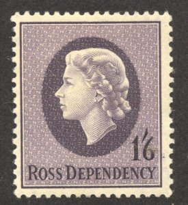 Ross Dependency Scott L4 Unused HRMOG - 1957 1sh6p Queen Elizabeth II