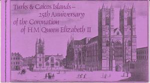 Turks and Caicos #354 Souvenir Booklet QEII 25th Anniversary