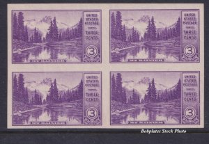 BOBPLATES #758 Mt Ranier Block of 4 VF NH SCV=$2