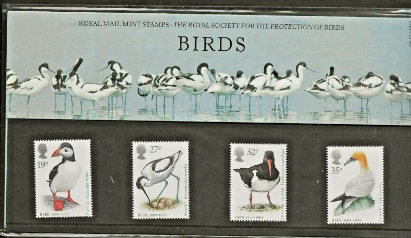 1989 ROYAL SOCIETY FOR THE PROTECTION OF BIRDS PRESENTATION PACK 196