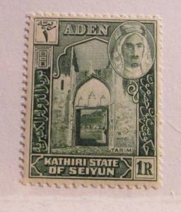 ADEN Scott #9 ** MNH Architecture 1R stamp, fine + 102 card 