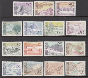 Liechtenstein 513-527 MNH VF