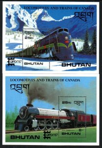 Bhutan Stamp 605-606  - Trains