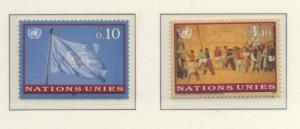 SCOTT# 296-297 singles    MNH UN GENEVA 1997