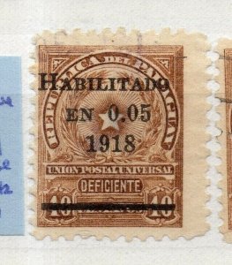 Paraguay 1918 Early Issue Fine Used 5c. Optd NW-175643