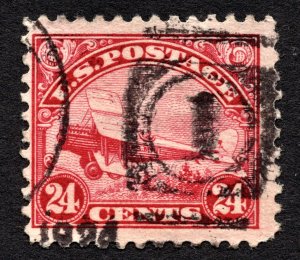 US 1923 24¢ Airmail Stamp #C6 Used CV $27.50