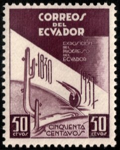 ✔️ ECUADOR 1938 - ECUADOR EXPO PROGRESS - SC. 374 MNH [027]