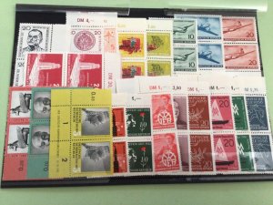 German Democratic Republic  mint never hinged stamps pairs Ref A8944