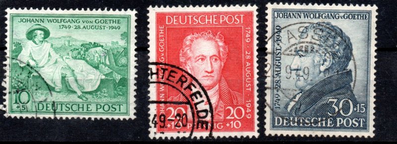 [AC] Germany 1949 #B306-308 VF *USED*
