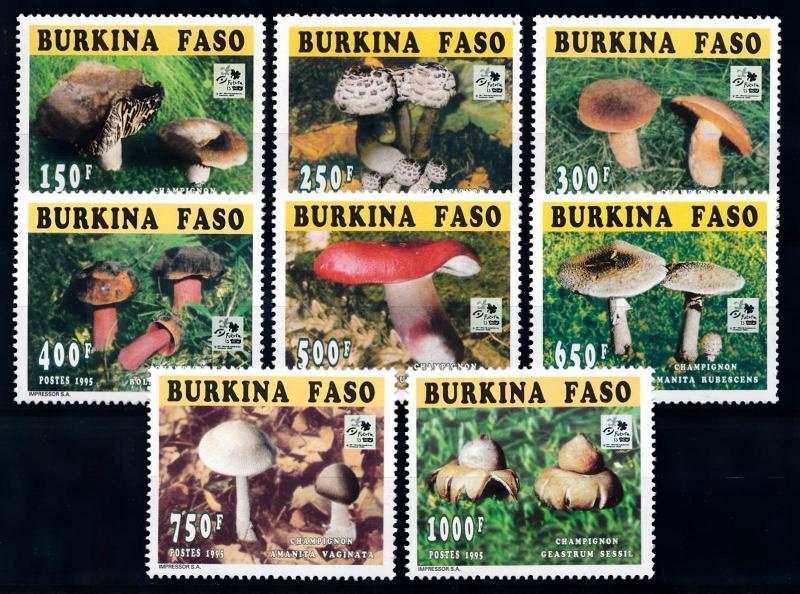 [68870] Burkina Faso 1996 Mushrooms Pilze Champignons Scouting  MNH