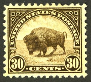 U.S. #569 MINT OG HR SML THIN