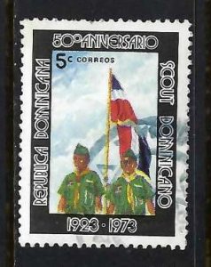 DOMINICAN REPUBLIC 719 VFU BOY SCOUTS FLAG 932D-4