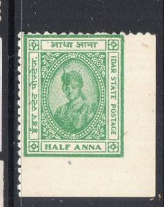 INDIA-   IDAR STATE  STAMPS -  MH MINT FINE  SG NO ? RARE HIGH CV PERF?