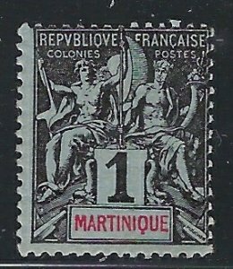 Martinique 33 MH 1892 issue (fe8343)