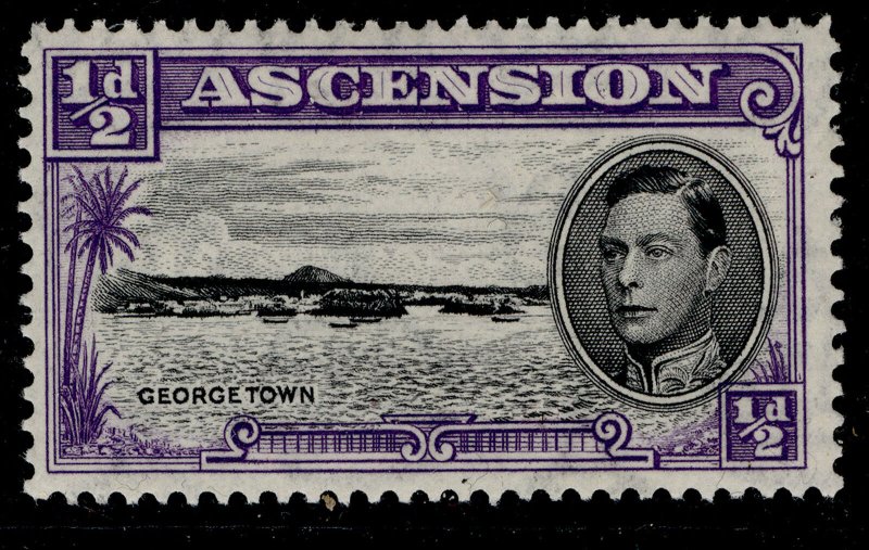 ASCENSION GVI SG38b, ½d black & bluish violet, M MINT. 