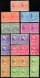 US Stamps # 839-51 MNH F Line Pair Set Scott Value $140.00