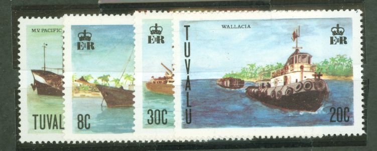 Tuvalu #77-80  Single