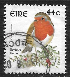 Ireland #1362 44c Birds - Spideog Robin ~ Used
