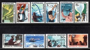 Australian Antarctica Territory #L8-18 ~ Short Set 10 of 11 ~ Mint, NH (1966-68)