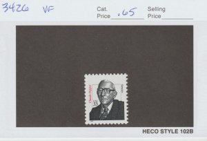 Scott# 3426 2000 33c Claude Pepper Issue VF MNH