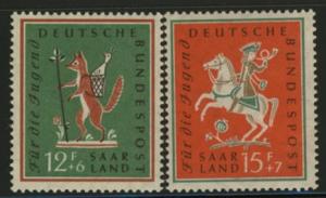 Saar B121-2 MNH Horse