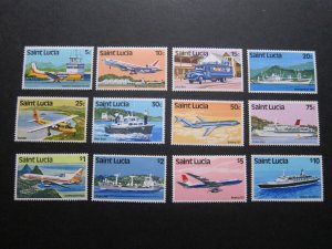 St Lucia 1980 Sc 504-515 set MH