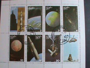 OMAN 1977 SPACE PROGRAMS CTO SHEET VERY FINE  WE SHIP TO WORLD WIDE.