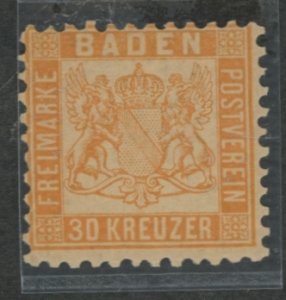 Baden #25 Mint (NH) Single