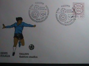 ESTONIA-FDC COVER-1993 WORLD CUP SOCCER-ITALY MNH COVER -VERY FINE