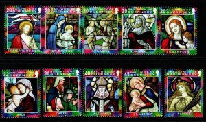 GUERNSEY SG1086/95 2005 CHRISTMAS MNH