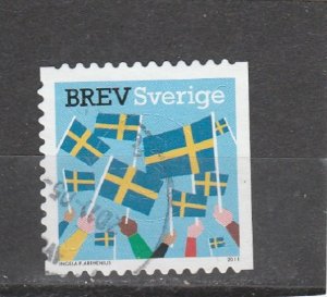 Sweden  Scott#  2654b  Used  (2011 Flag of Sweden)