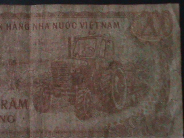 ​VIETNAM-1987-STATE BANK-$200 DONG- CIRCULATED-VF-37 YEARS OLD