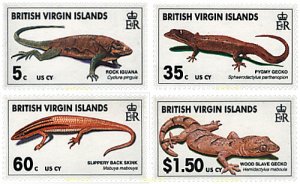 39631 MNH VIRGENES BRITANICAS Islas 1999 LAGARTOS
