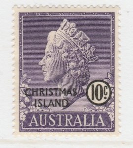 1958 British Colonies Christmas Island 10cMH* Stamp A22P21F9119-