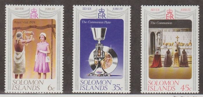 Solomon Islands Scott #345-346-347 Stamps - Mint NH Set