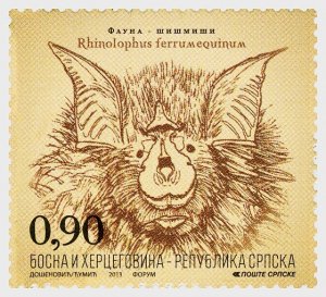 2013 Bosnia & Herzegovina _Srpska - Bats - S4  (Scott 483) MNH