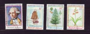 Norfolk Islands Sc 175-8 1974 Cook Discovery stamp set used